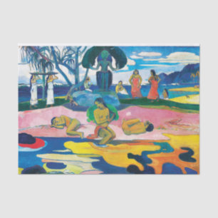 Paul Gauguin Day of the God (Mahana no atua) Art Seidenpapier