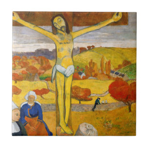Paul Gauguin - Der gelbe Christus Fliese