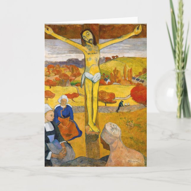 Paul Gauguin - Der gelbe Christus Karte (Vorderseite)