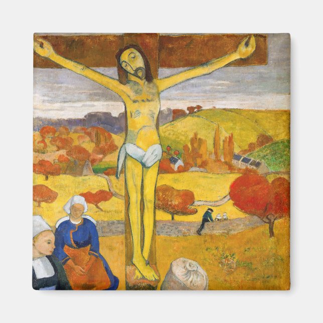 Paul Gauguin - Der gelbe Christus Magnet (Vorne)