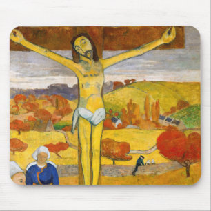 Paul Gauguin - Der gelbe Christus Mousepad