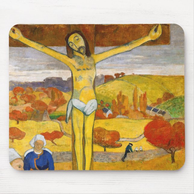 Paul Gauguin - Der gelbe Christus Mousepad (Vorne)