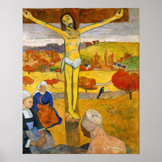 Paul Gauguin - Der gelbe Christus Poster (Vorne)
