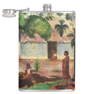 Paul Gauguin Der große Baum, Erforschung der Natur Flachmann