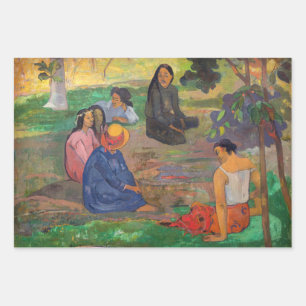 Paul Gauguin - Der Konversation / Parau Geschenkpapier Set