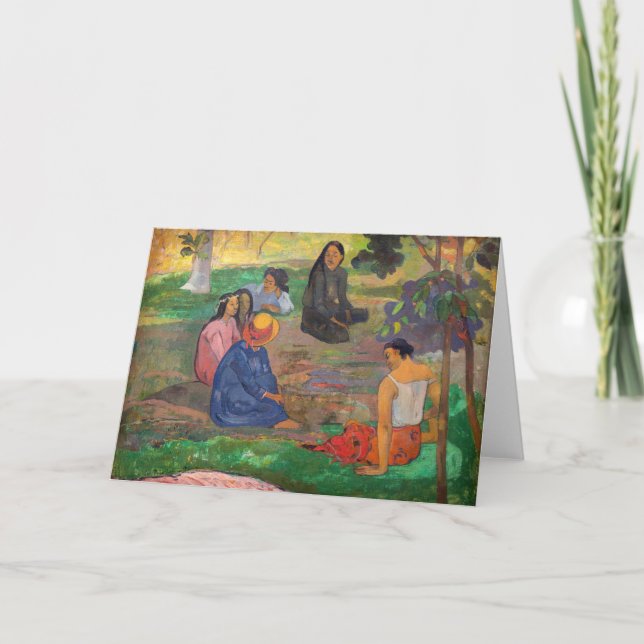 Paul Gauguin - Der Konversation / Parau Karte (Vorderseite)