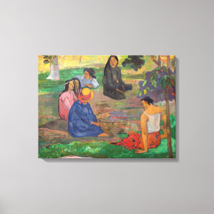 Paul Gauguin - Der Konversation / Parau Leinwanddruck