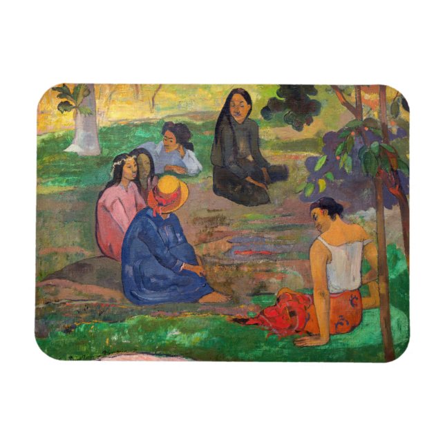 Paul Gauguin - Der Konversation / Parau Magnet (Horizontal)