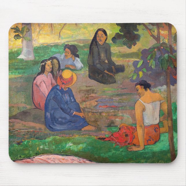 Paul Gauguin - Der Konversation / Parau Mousepad (Vorne)
