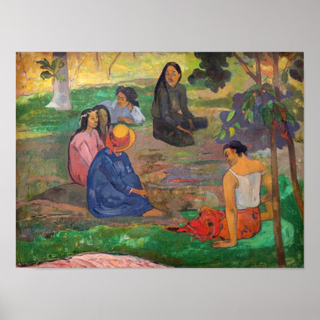 Paul Gauguin - Der Konversation / Parau Poster (Vorne)