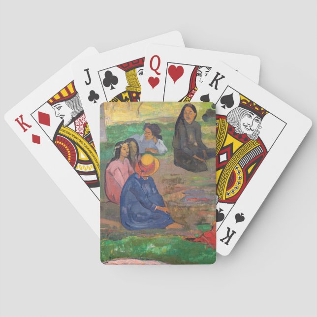 Paul Gauguin - Der Konversation / Parau Spielkarten (Rückseite)