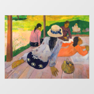 Paul Gauguin - Der Mittagsschlaf Fensteraufkleber