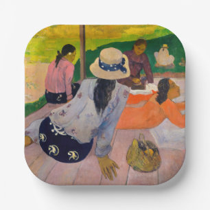 Paul Gauguin - Der Mittagsschlaf Pappteller