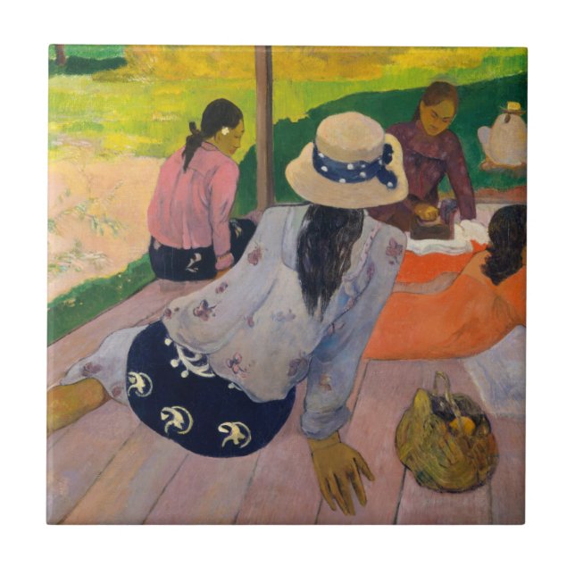 Paul Gauguin | der Siesta Fliese (Vorderseite)