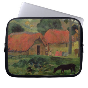 Paul Gauguin die drei Hütten, Tahiti, 1891-92 Laptopschutzhülle