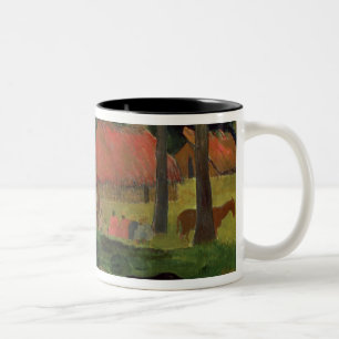 Paul Gauguin   die drei Hütten, Tahiti, 1891-92 Zweifarbige Tasse