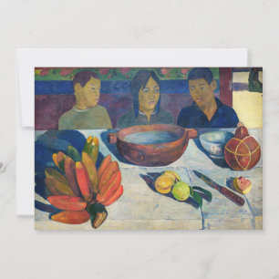 Paul Gauguin - Die Mahlzeit / Bananen Einladung