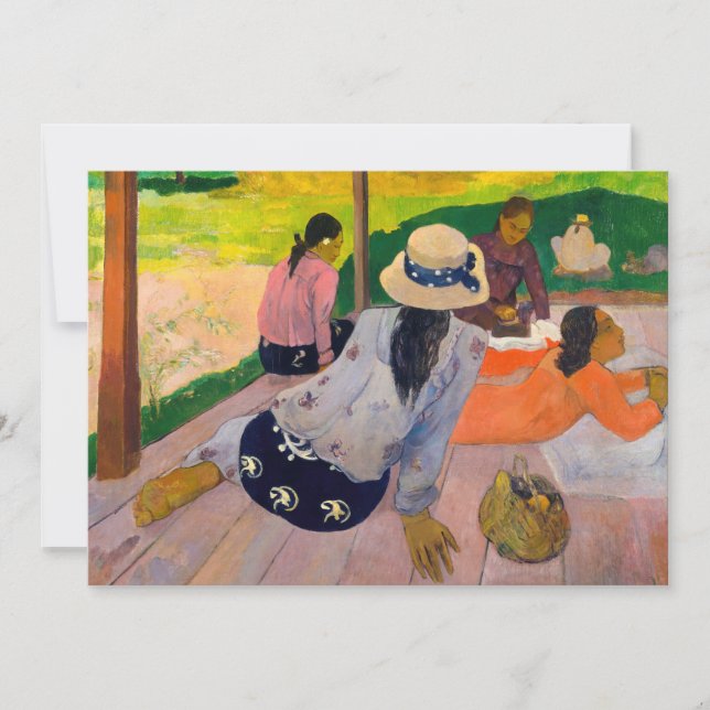 Paul Gauguin - Die Siesta Dankeskarte (Vorderseite)
