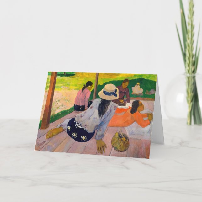 Paul Gauguin - Die Siesta Karte (Vorderseite)