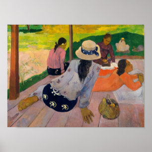 Paul Gauguin   Die Siesta Poster