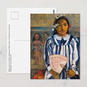 Paul Gauguin - Die Vorfahren von Tehamana Postkarte
