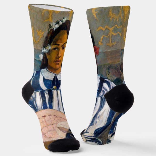 Paul Gauguin - Die Vorfahren von Tehamana Socken (Gewinkelt)