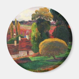 Paul Gauguin Ein Bauernhof im klassischen Bretagne Magnet