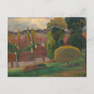 Paul Gauguin - Ein Bauernhof in der Bretagne Postkarte