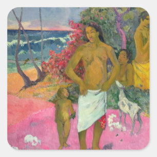 Paul Gauguin   Ein Seeweg von 1902 Quadratischer Aufkleber