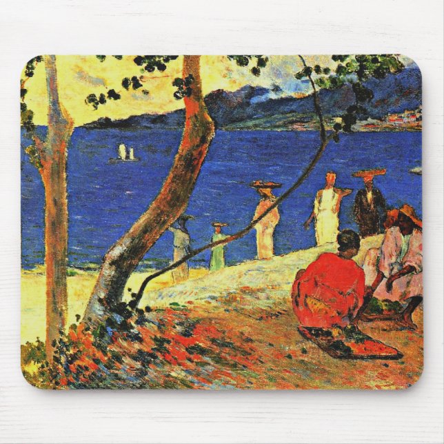 Paul Gauguin - Ein Strand Mousepad (Vorne)