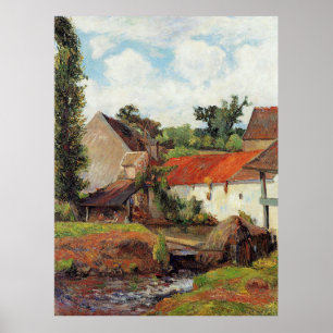 Paul Gauguin Farm, Waschhaus, Osny Poster