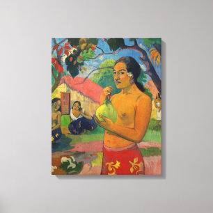 Paul Gauguin - Frau mit einer Frucht Leinwanddruck