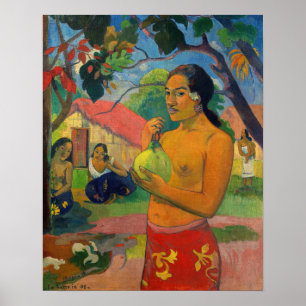Paul Gauguin - Frau mit einer Frucht Poster