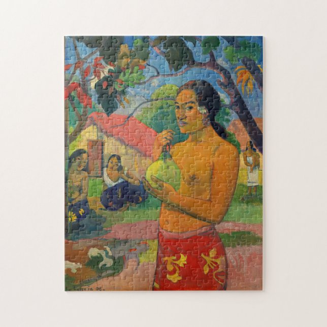 Paul Gauguin - Frau mit Frucht Puzzle (Vertikal)
