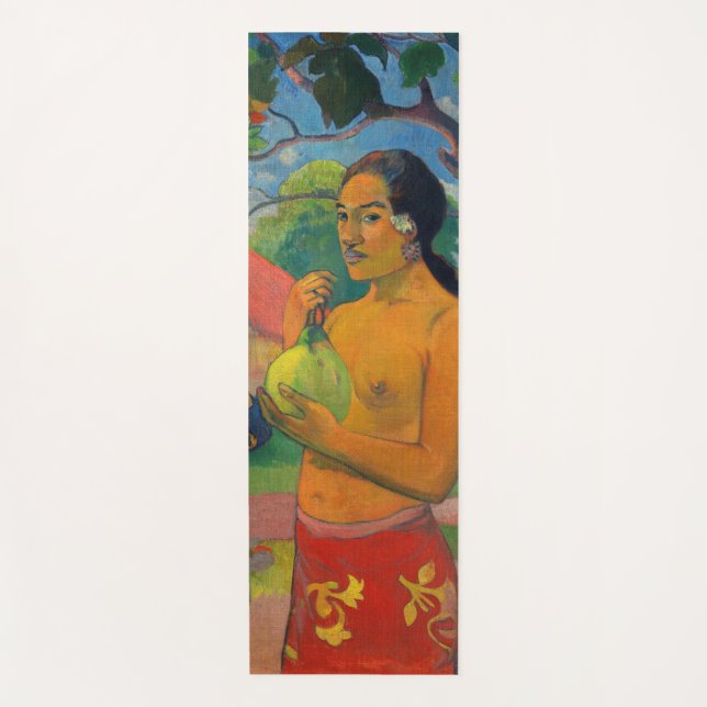 Paul Gauguin - Frauen, die eine Frucht halten Yogamatte (Vorderseite)