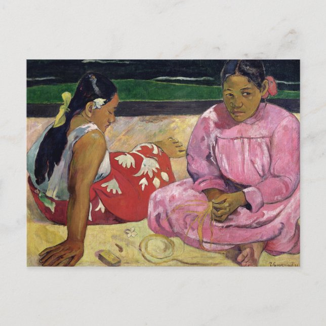 Paul Gauguin | Frauen von Tahiti, On the Beach, 18 Postkarte (Vorderseite)