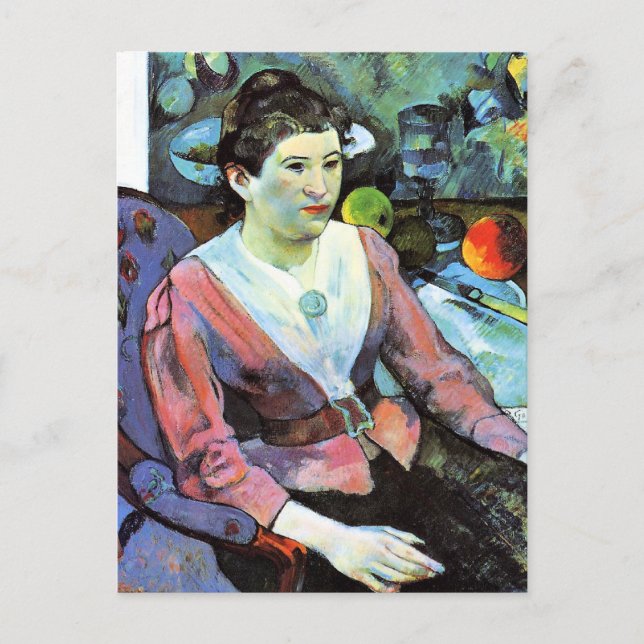 Paul Gauguin - Frauenportrait Postkarte (Vorderseite)