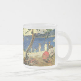 Paul Gauguin Fruit Carrier in Turin Cove oder Seas Mattglastasse
