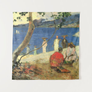 Paul Gauguin Fruit Carrier in Turin Cove oder Seas Wandteppich