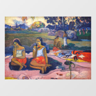Paul Gauguin - Heilige Quelle, Süße Träume Fensteraufkleber