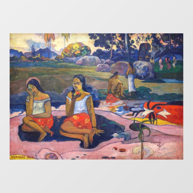 Paul Gauguin - Heiliger Frühling, süße Träume Fensteraufkleber (Blatt)