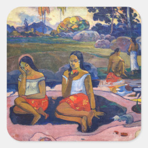 Paul Gauguin - Heiliger Frühling, süße Träume Quadratischer Aufkleber