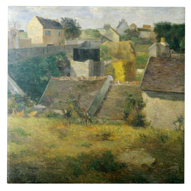 Paul Gauguin Houses at Vaugirard Fliese (Vorderseite)