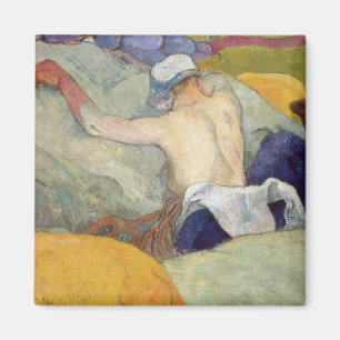 Paul Gauguin Im Sommer 1888 bei Schweinen Magnet