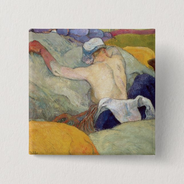 Paul Gauguin | in der Hitze oder die Schweine, Button (Vorderseite)