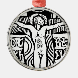 Paul Gauguin Kruzifix-Schmuckanhänger Silbernes Ornament