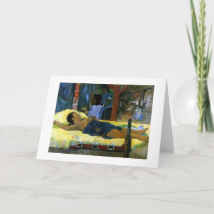 Paul Gauguin-Kunst, die schwarze Geburt Christi Feiertagskarte
