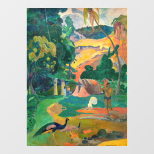 Paul Gauguin - Landschaft mit Pfauen / Matamoe Fensteraufkleber