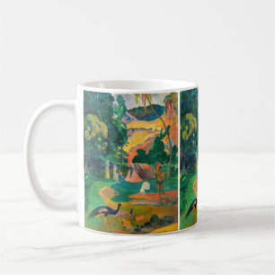 Paul Gauguin - Landschaft mit Pfauen / Matamoe Kaffeetasse