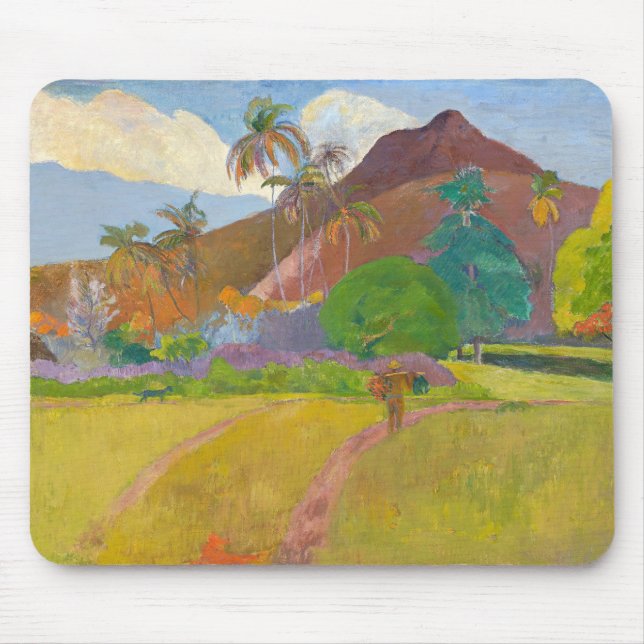 Paul Gauguin - Landschaft von Tahitien Mousepad (Vorne)